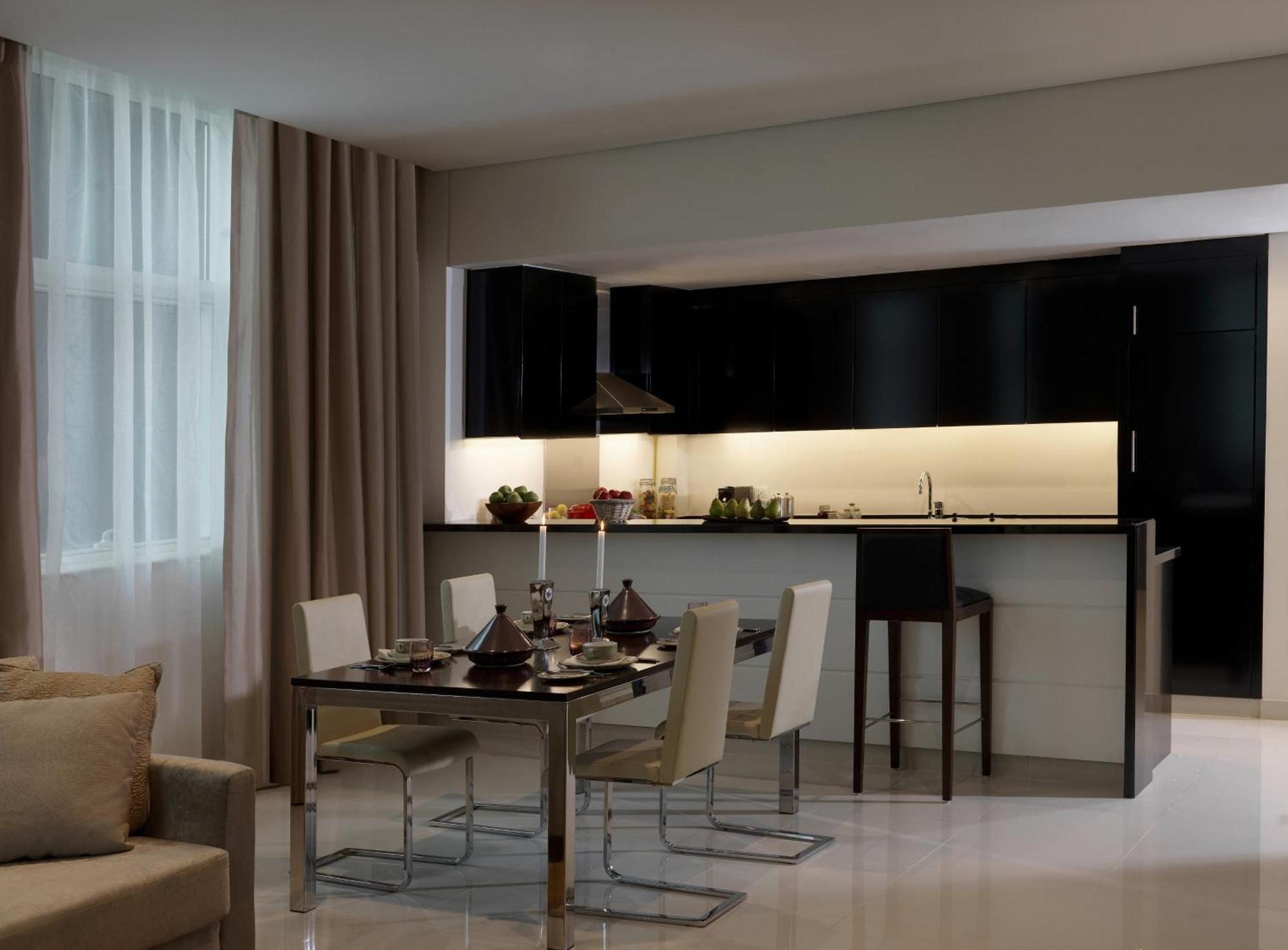 Three Bedroom Suite kitchenette City Skyline View