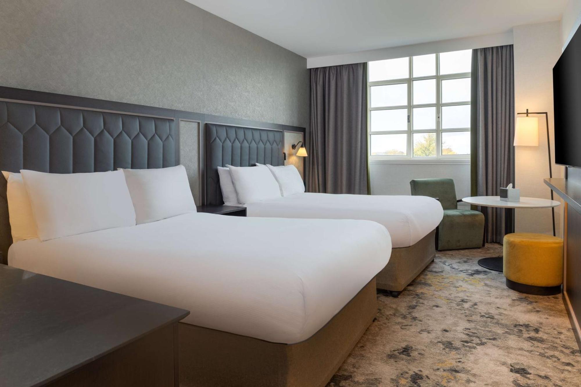Deluxe Double Room Two Double Beds Castle View