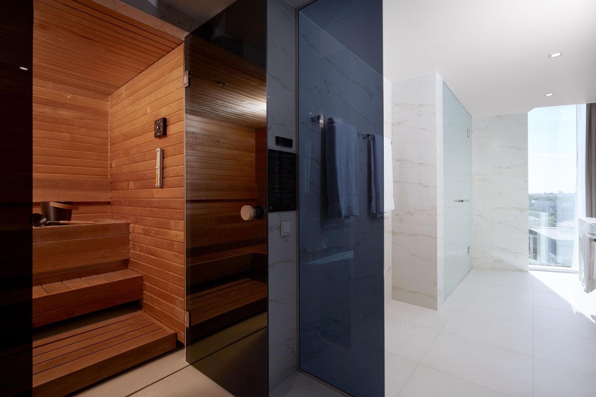 Deluxe One-Bedroom King Suite Sauna