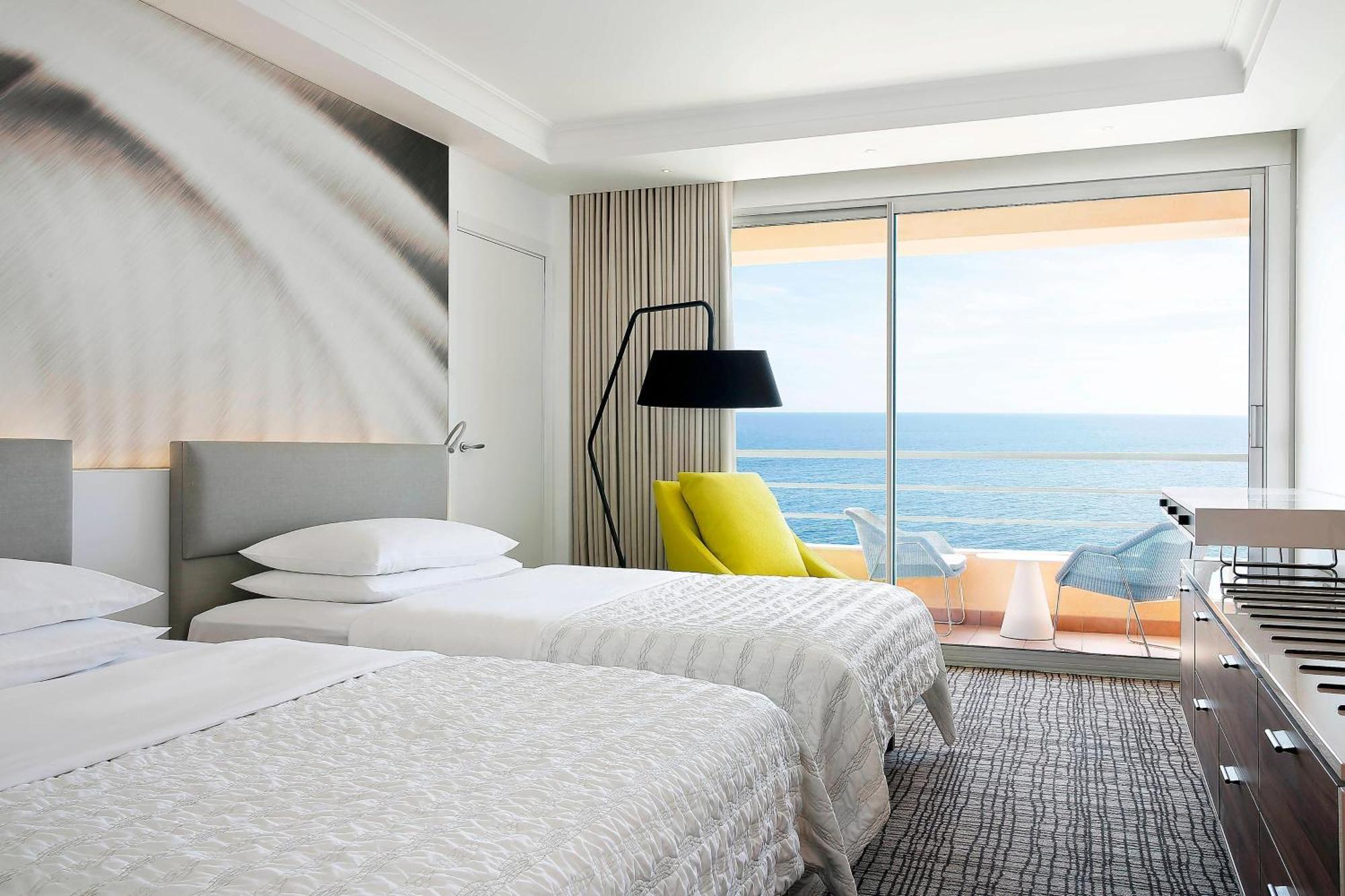 Premium Double Room Two Double Beds Balcony Partial Sea View