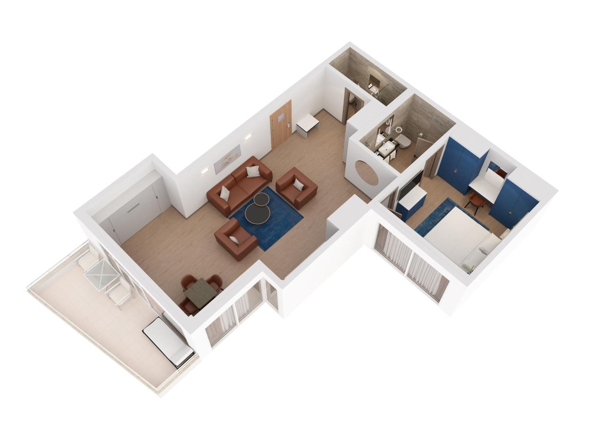 Beach Front Deluxe One Bedroom Villa