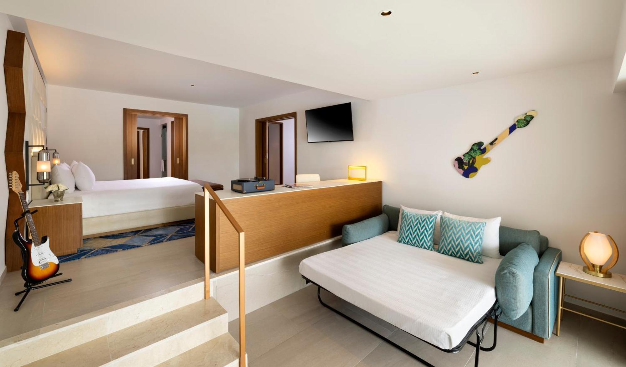 Apartament typu Rock Suite z łóżkiem typu king-size, rozkładaną sofą i osobistym asystentem – 1 sypialnia