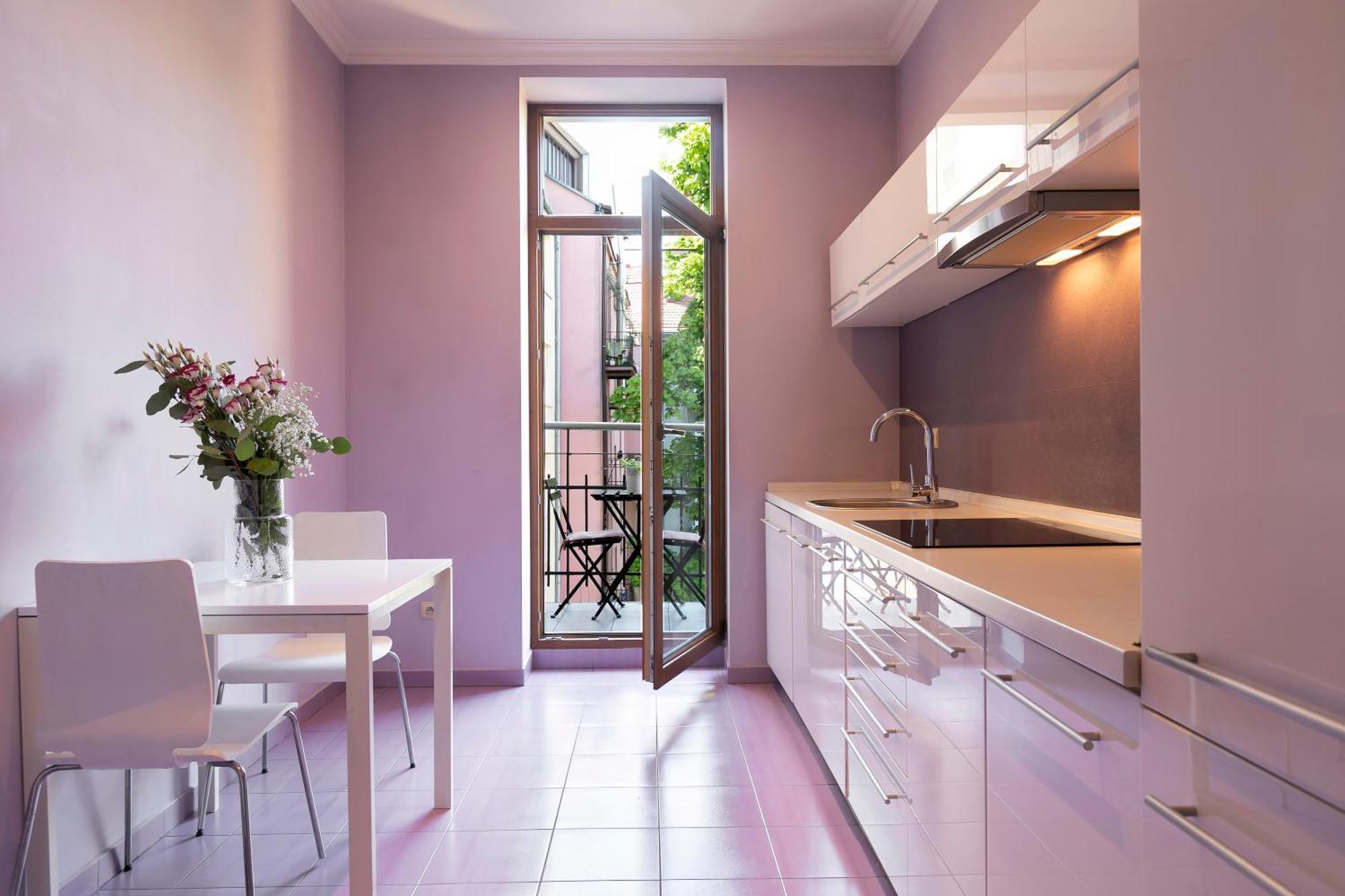 Apartament z 1 sypialnią i balkonem