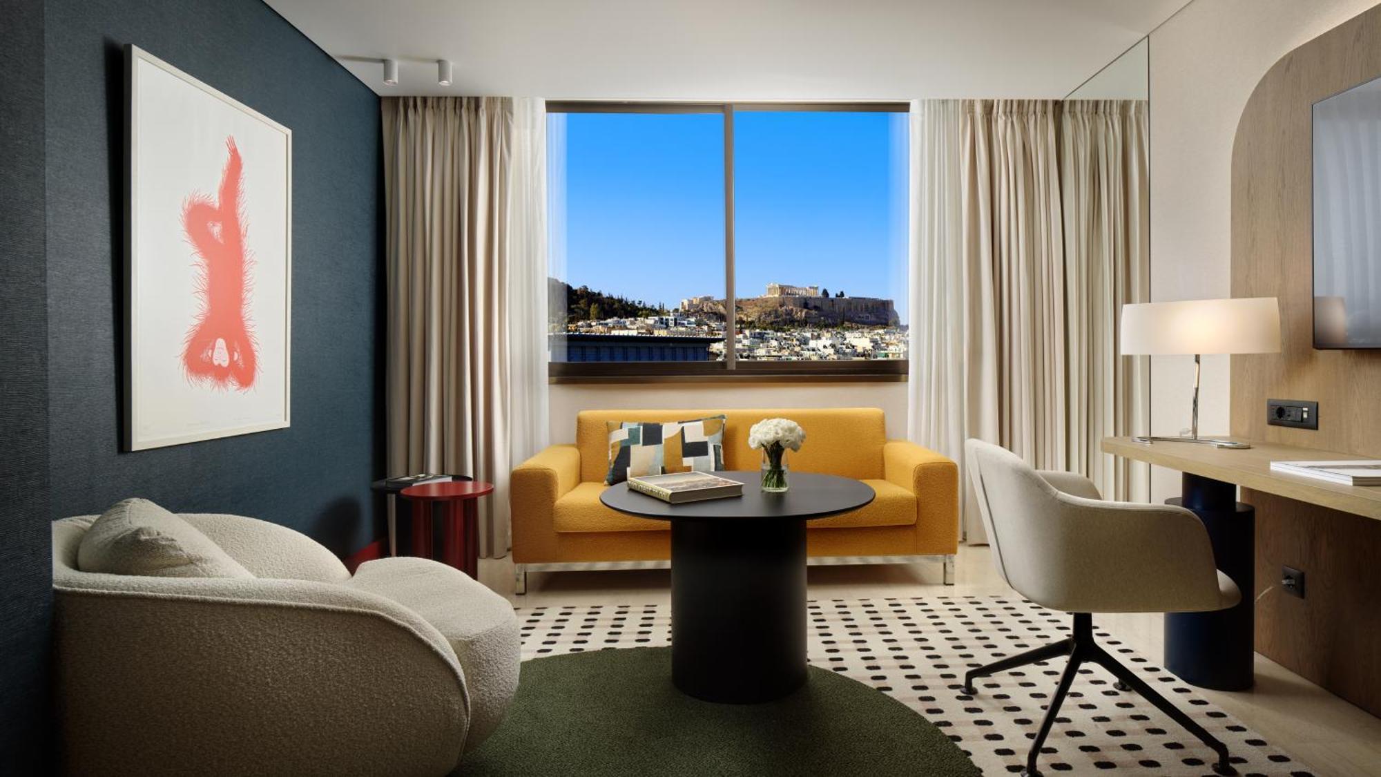One Bedroom King Suite Club Access Acropolis View Balcony