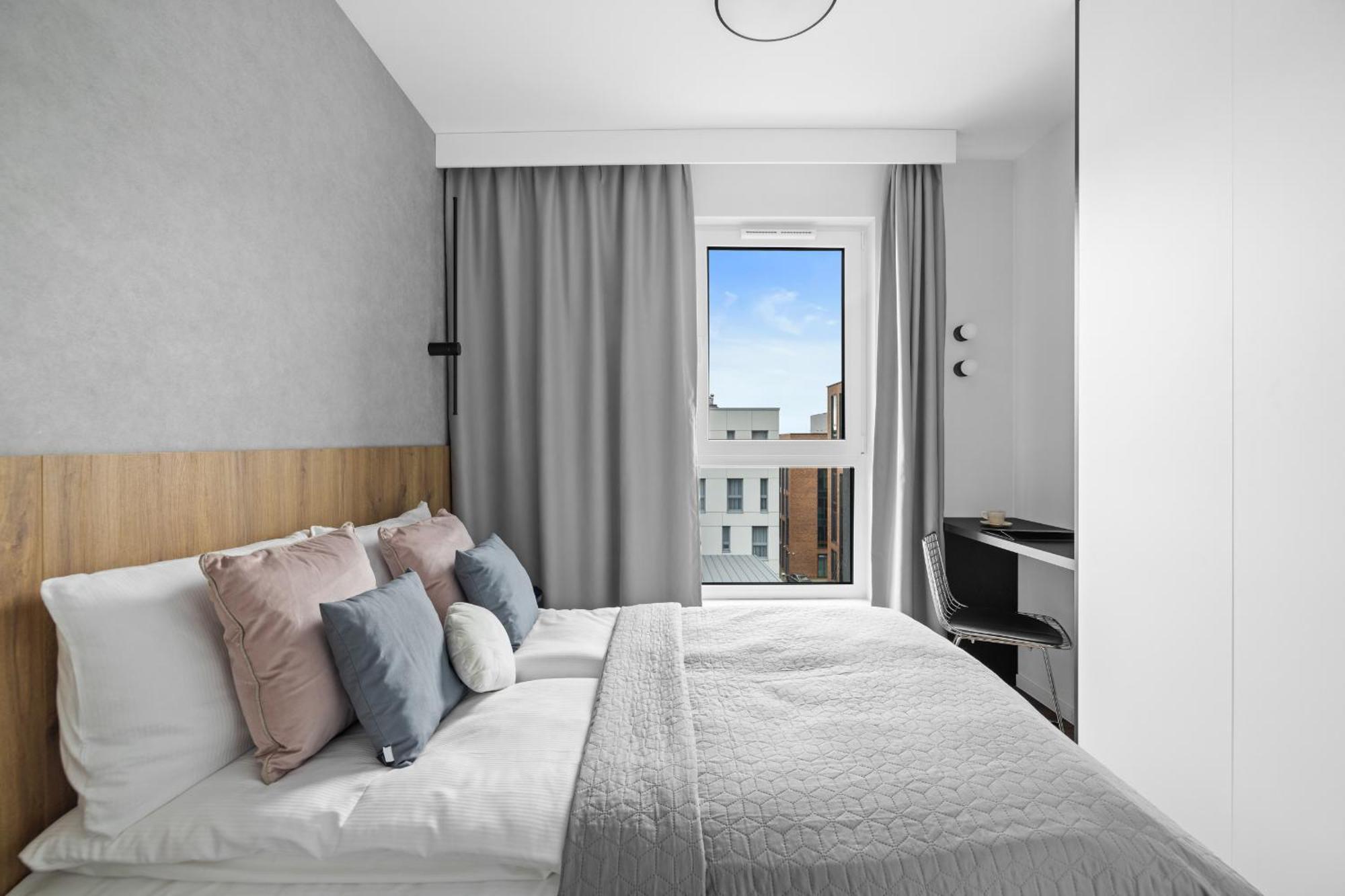 Apartament z 1 sypialnią i balkonem