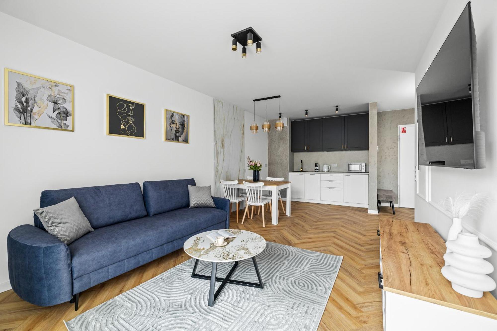 Apartament z 1 sypialnią i tarasem