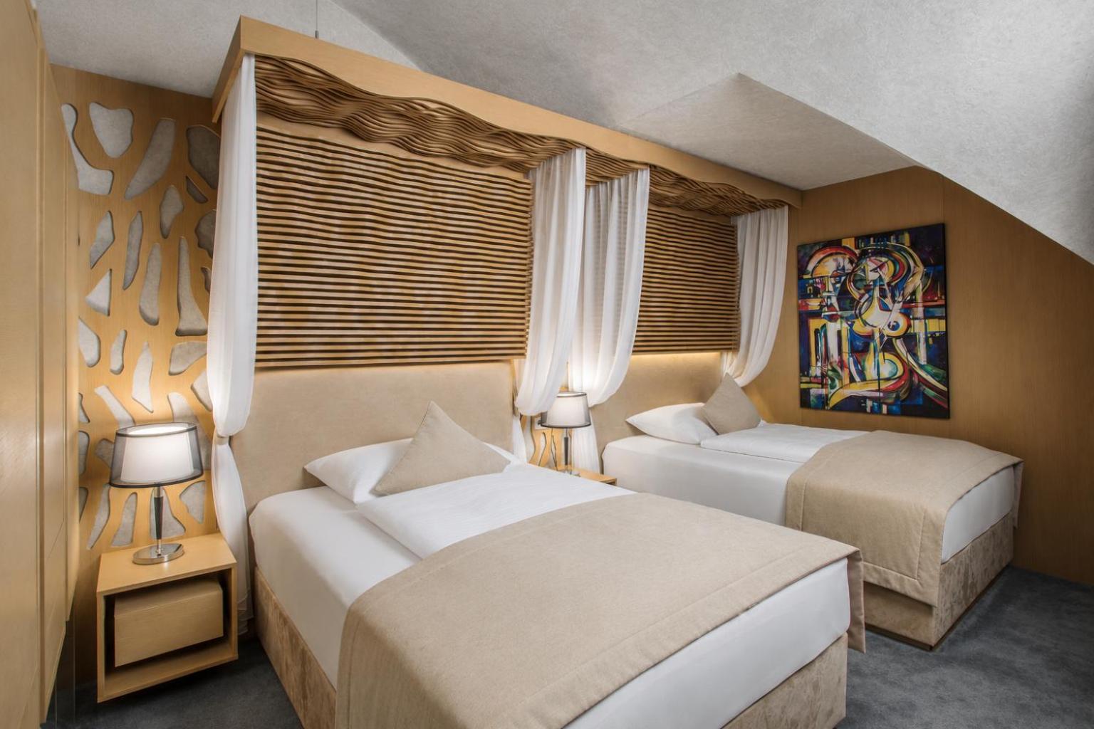Apartament typu Luxury Panorama z dostępem do strefy łaźni, wody i saun