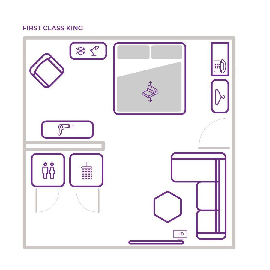 Pokój typu First Class z łóżkiem typu king-size