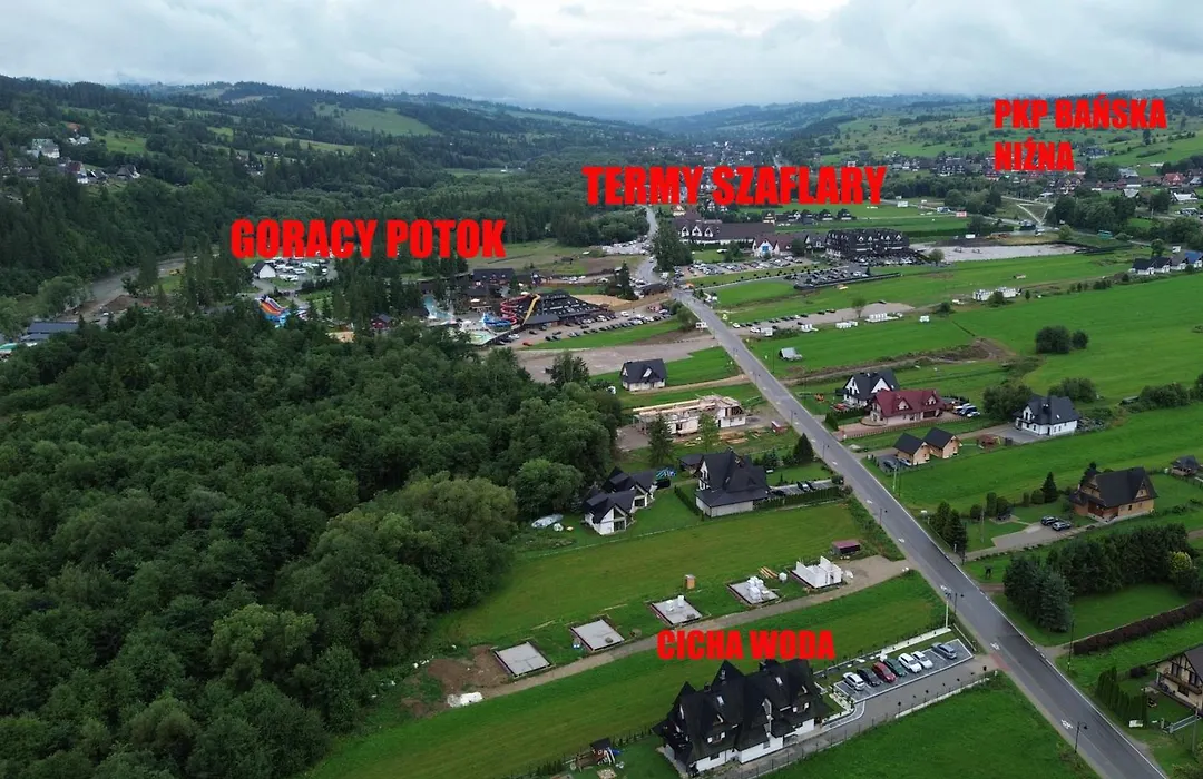 Cicha Woda 300 m od Gorący Potok i Termy Szaflary-1