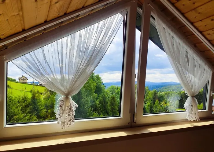 Widok apartamenty domki pokoje Polańczyk