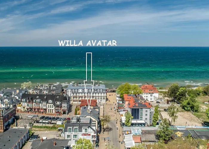 WILLA AVATAR Mielno - 50 m od plaży, centrum, główny deptak