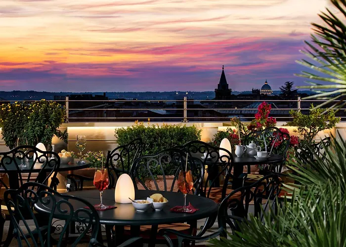 Marcella Royal Hotel - Rooftop Garden Rzym