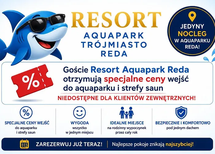 Aquapark Reda Resort - jedyne noclegi w Aquaparku Reda