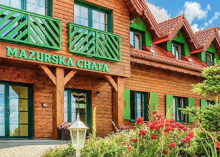 Hotelik Mazurska Chata przyjazny dzieciom Mikołajki